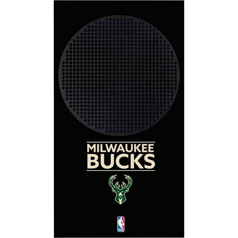 NBA Milwaukee Bucks Standard - Black Xbox Series S Console Skin